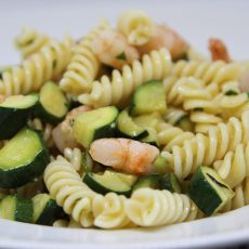 pasta gamberi e zucchine